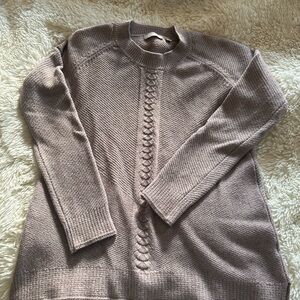 Women's Crew Neck Sweater - Taupe